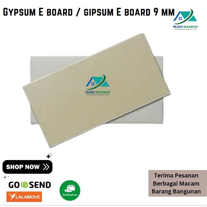 Gypsum E board / gipsum E board 9 mm