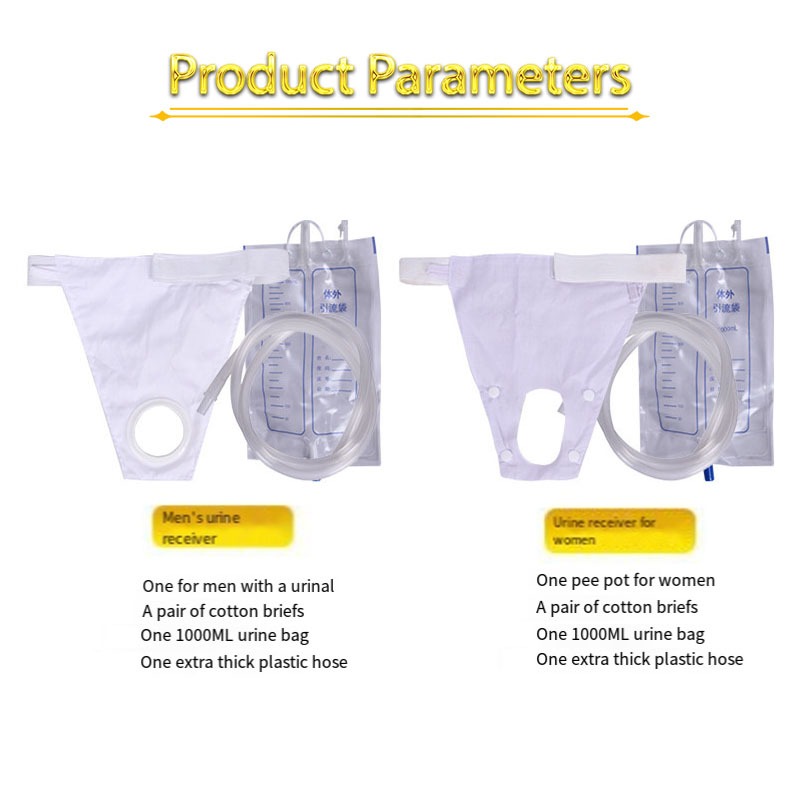 Terlaris Urine External / Alat Bantu Kantong Kencing Untuk Pria & Wanita Set Dgn Urine Bag 1000Ml