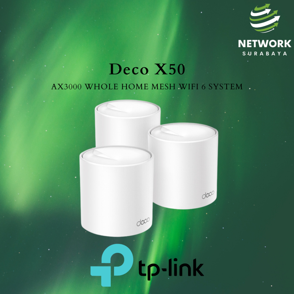 TP-LINK DECO X50 AX3000 Whole Home Mesh WiFi 6 System