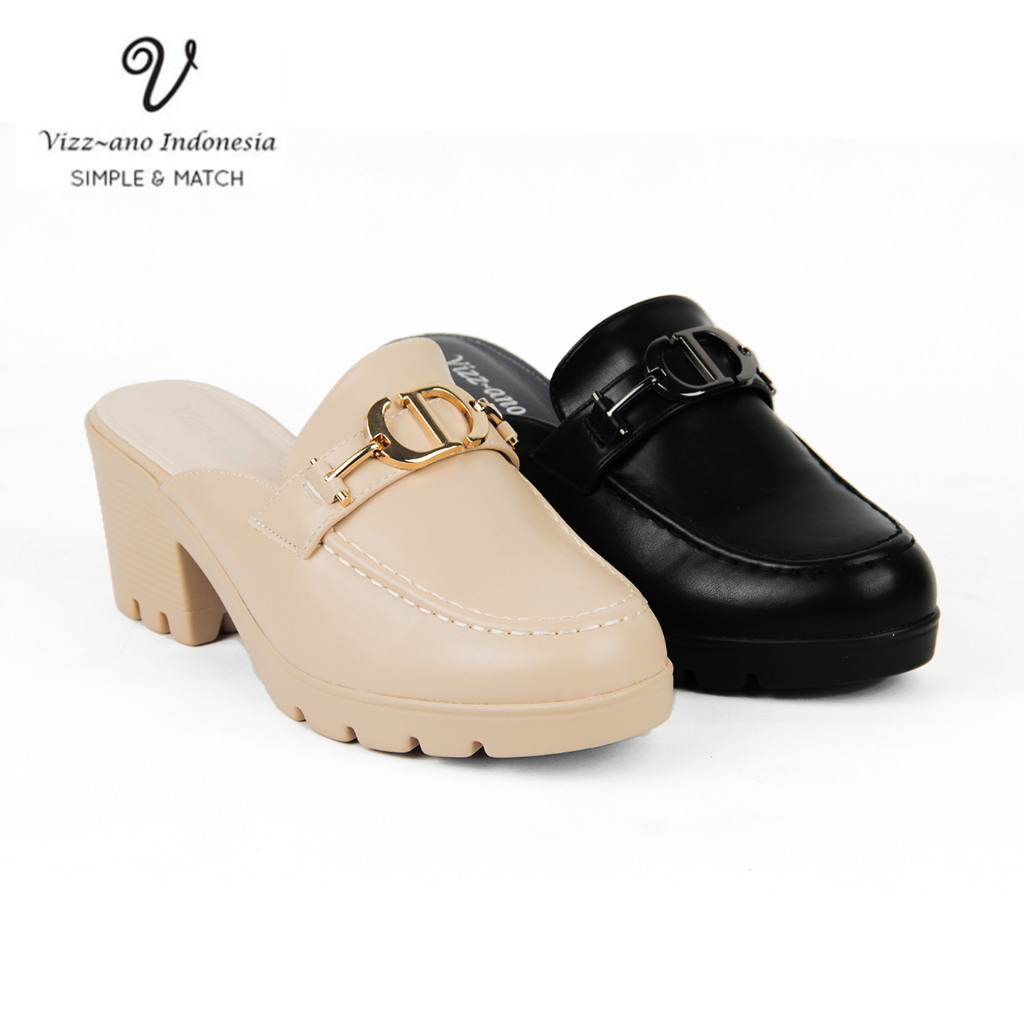 Vizzano Wedges Sepatu Sandal Slip On Wanita (Hak 5 cm) Design Meysyah