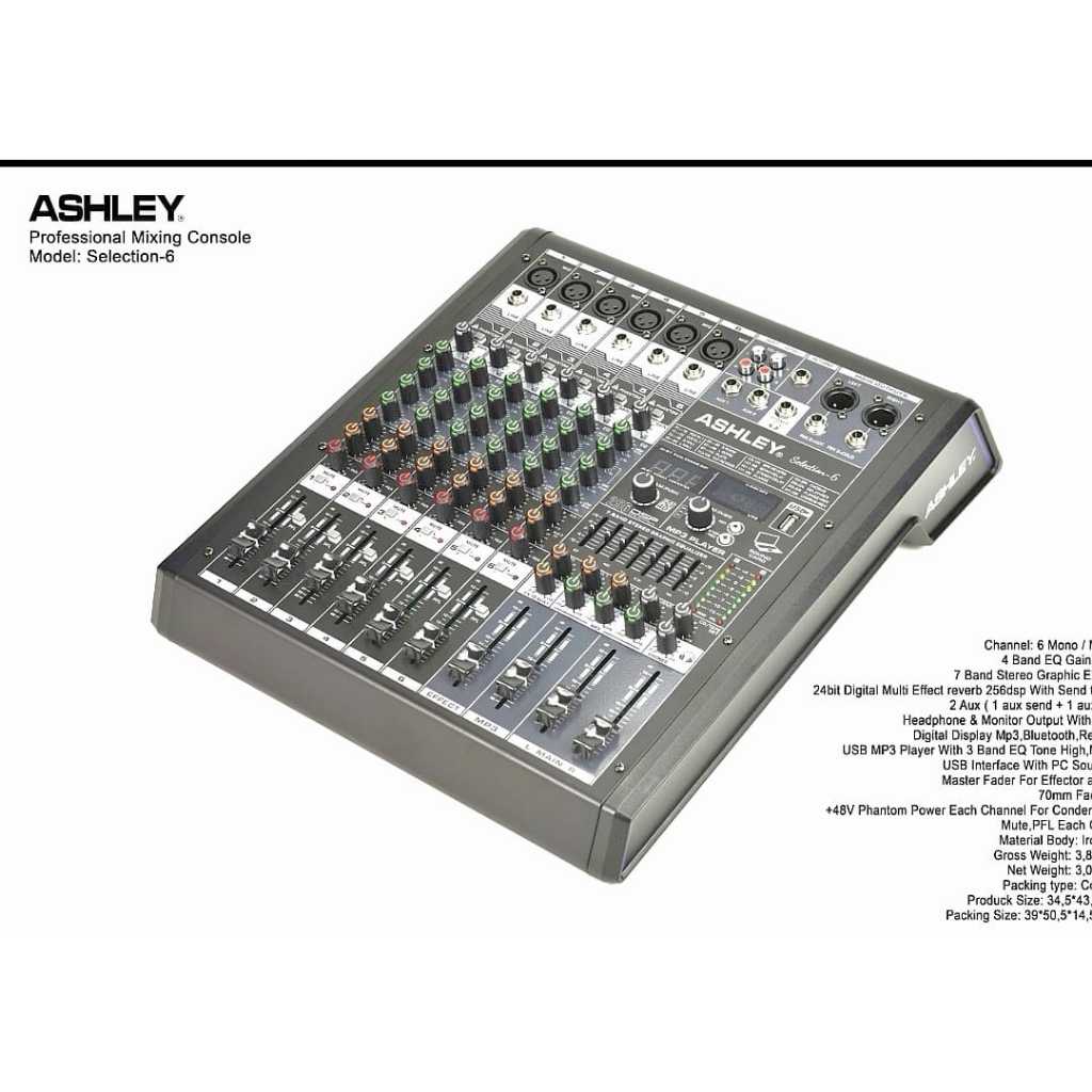 mixer ashley selection 6 ORIGINAL 6 channel ashley selection6