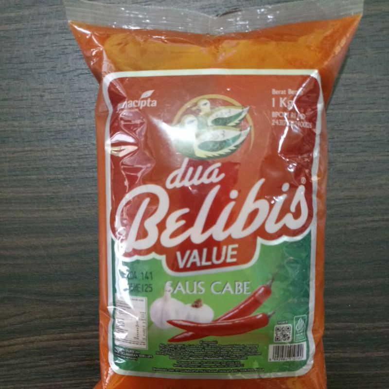 

sambal dua belibis kemasan 1kg