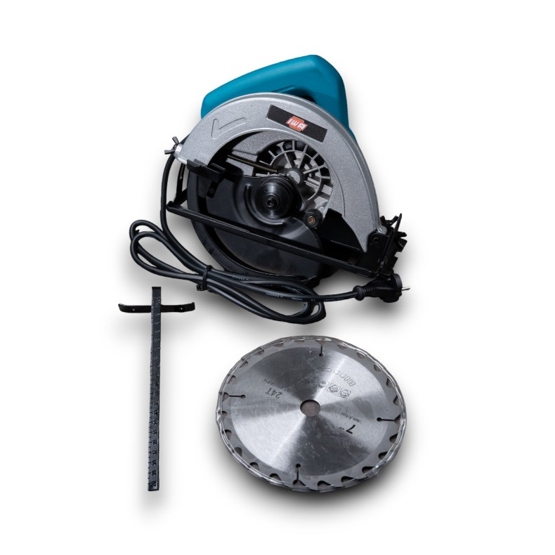 IWA Mesin Circular Saw 7 Inch - Gergaji Potong Kayu Circular Saw 7 Inch FREE Mata Circular Blade 24T