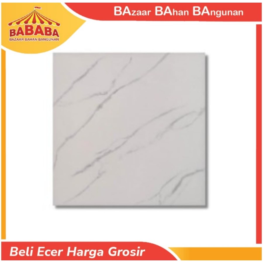 Keramik Lantai Motif Marble Aversa 50x50 Chelsea Abu