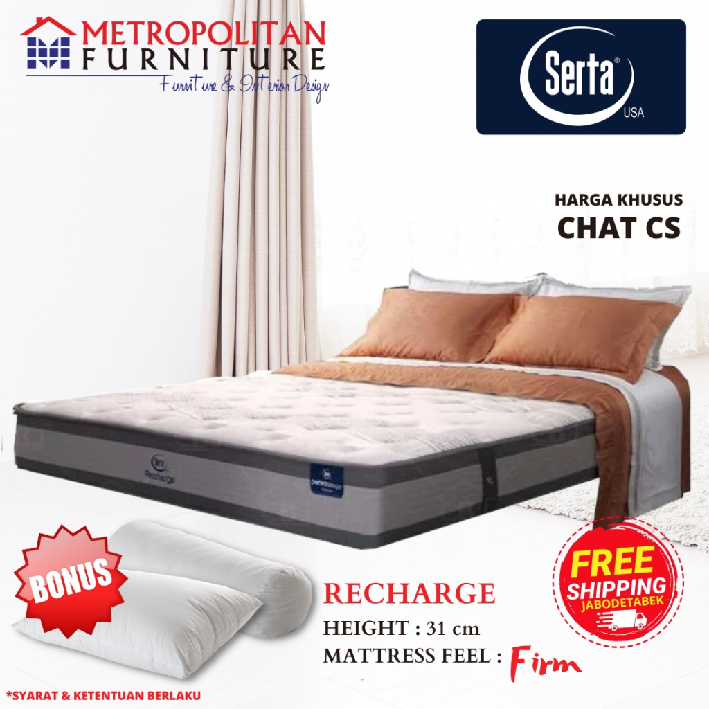 Kasur Springbed SERTA Recharge Spring bed Matras