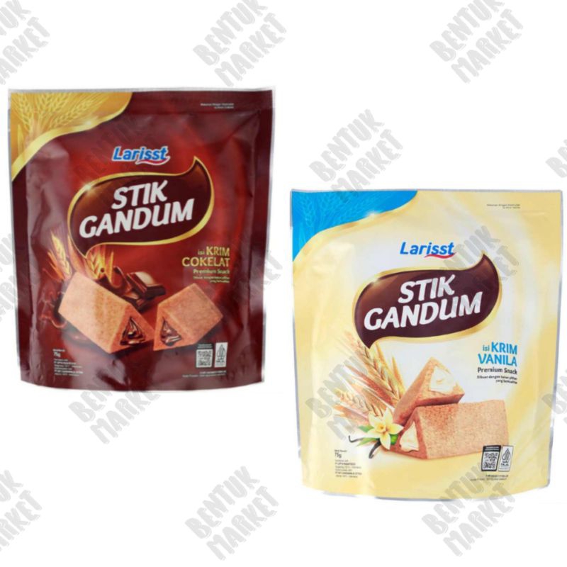 

LARISST Stik Gandum Coklat 75gr / LARISST Stik Gandum Vanila 75gr / Cemilan Instan