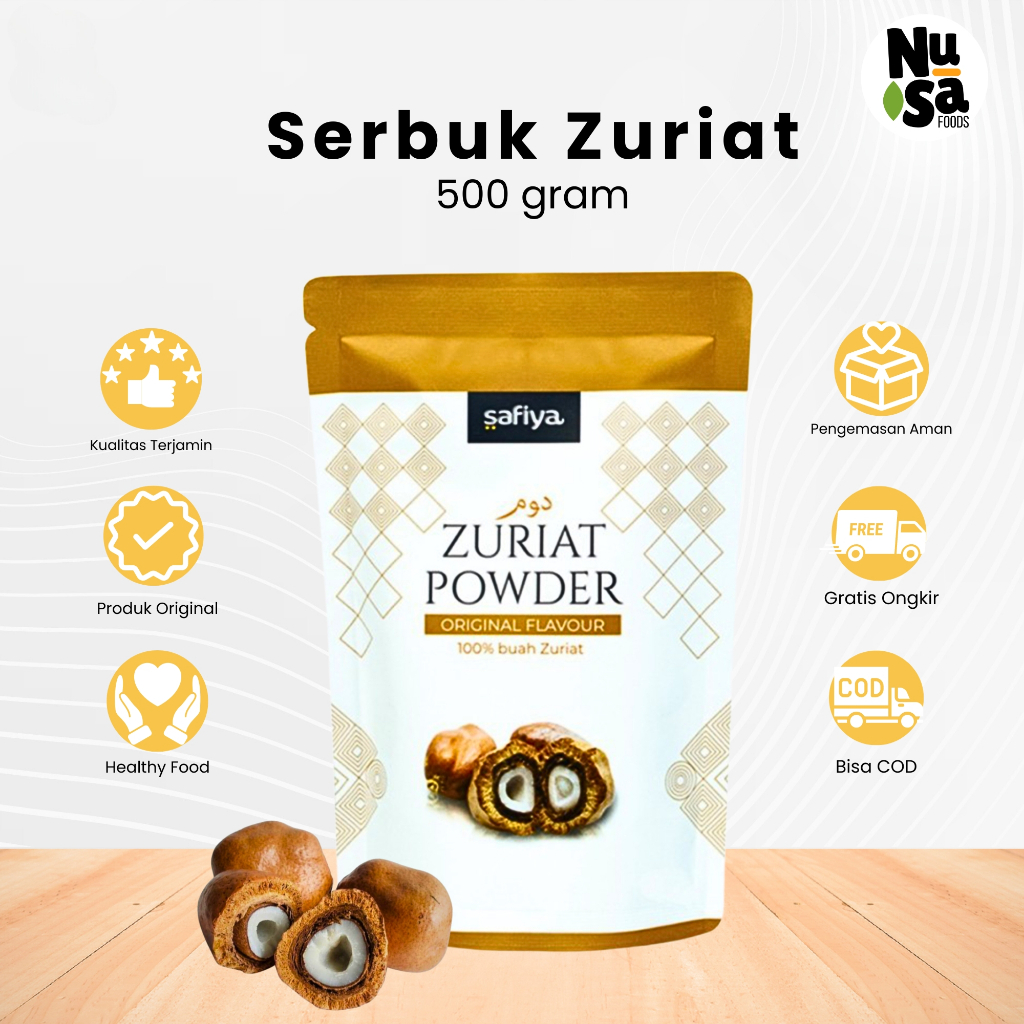 

Serbuk Buah Zuriat 500 gram Zuriat Doum Powder Promil Free Testpack