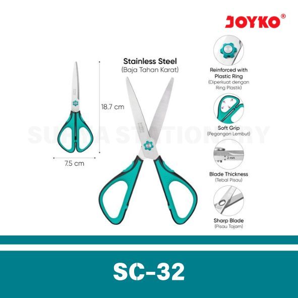 

(PCS) Gunting Joyko SC-32 / Scissors Joyko SC-32