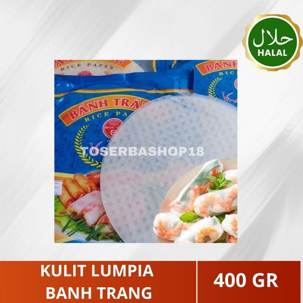 

Kulit Lumpia Vietnam / Banh Trang Rice Paper 400gr Ukuran 22cm