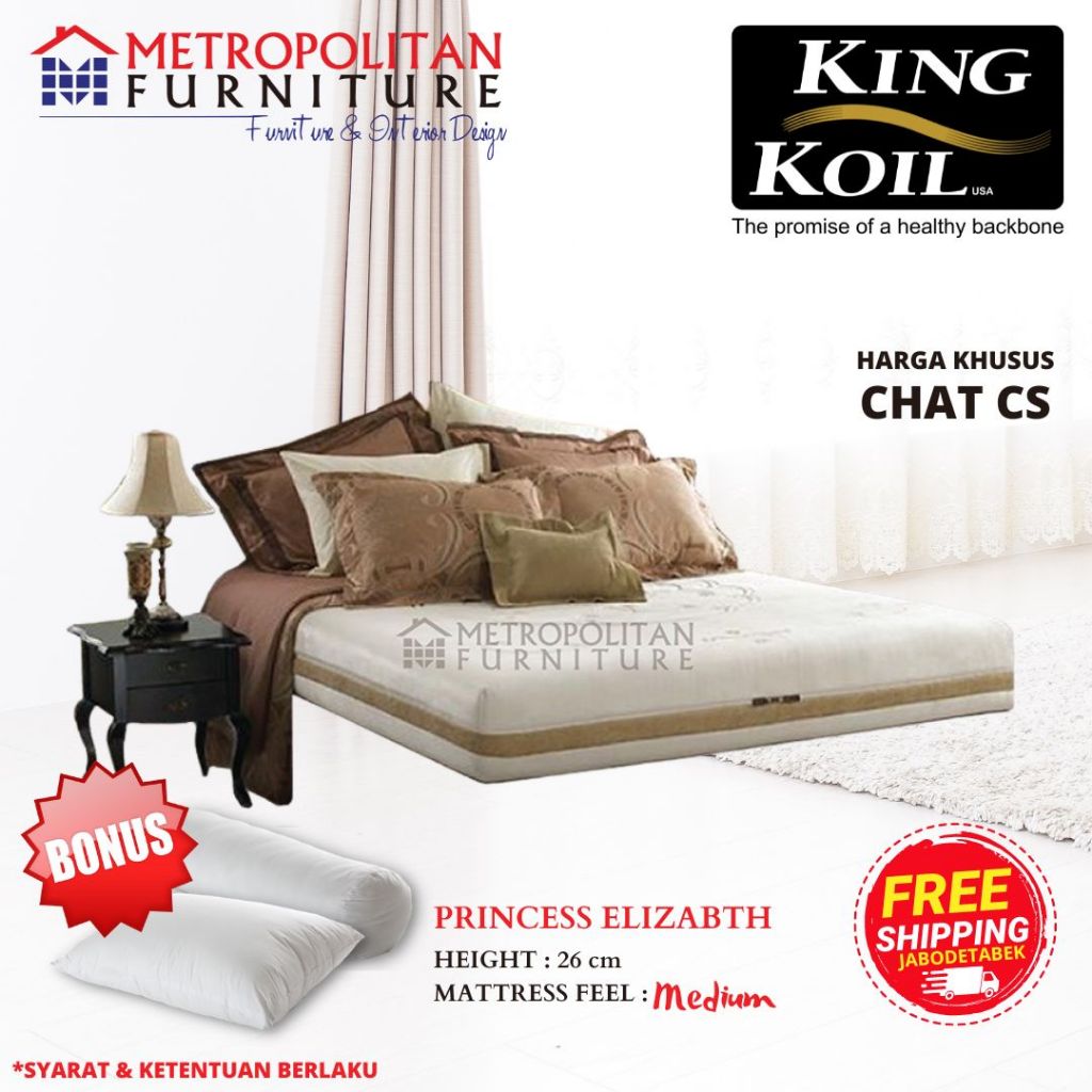 Kasur Springbed King Koil Princess Elizabeth / Spring bed matras