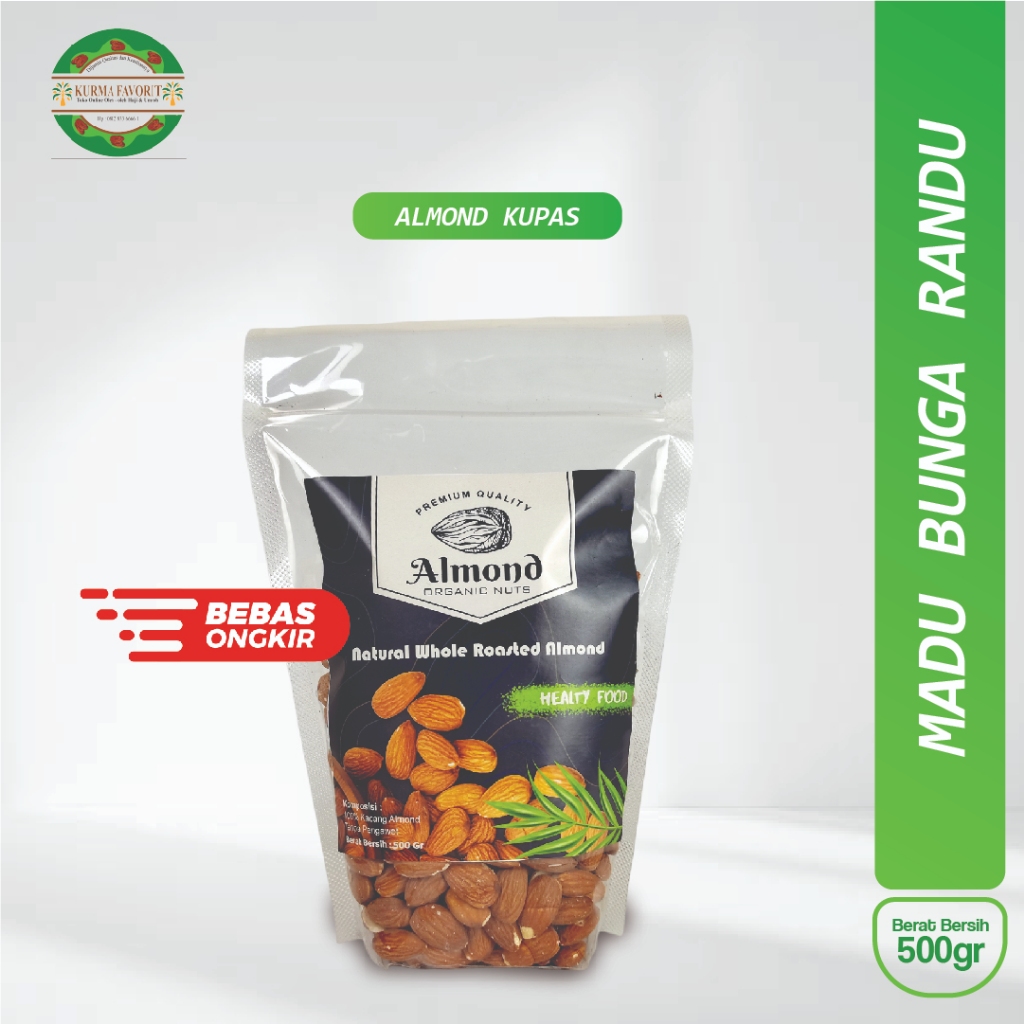 

Kacang Almond Panggang Kupas Original 1kg