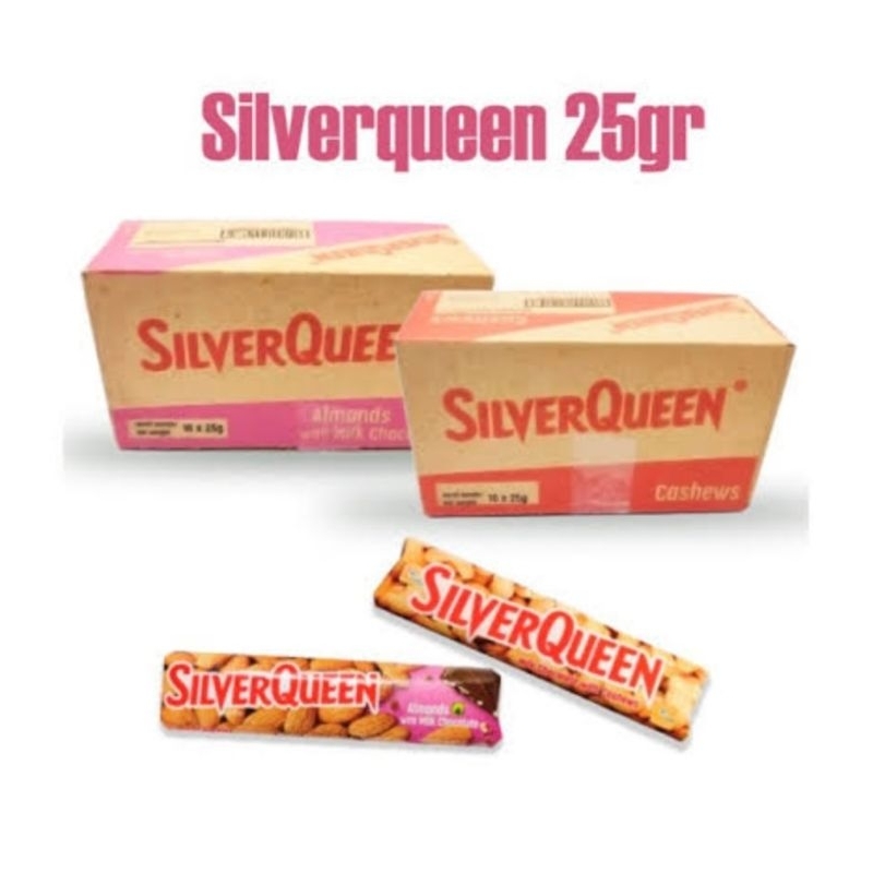 

Silverqueen 25 gr 1 box isi 10 pcs