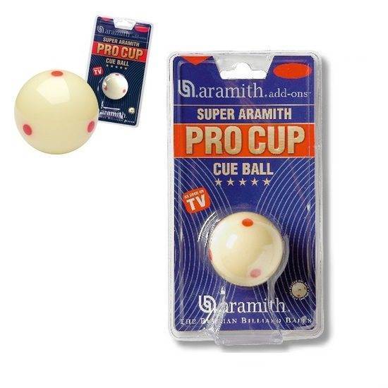 Bola Billiard / Bola Putih  Titik 6 Aramith Pro Cup Cue Ball 2 1/4 / Bola Billiard Titik 6 Aramith /