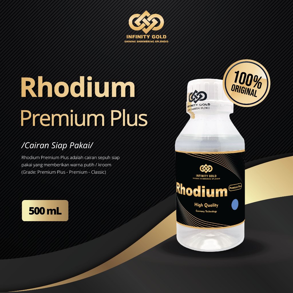 Cairan Sepuh Rhodium - 500 ml