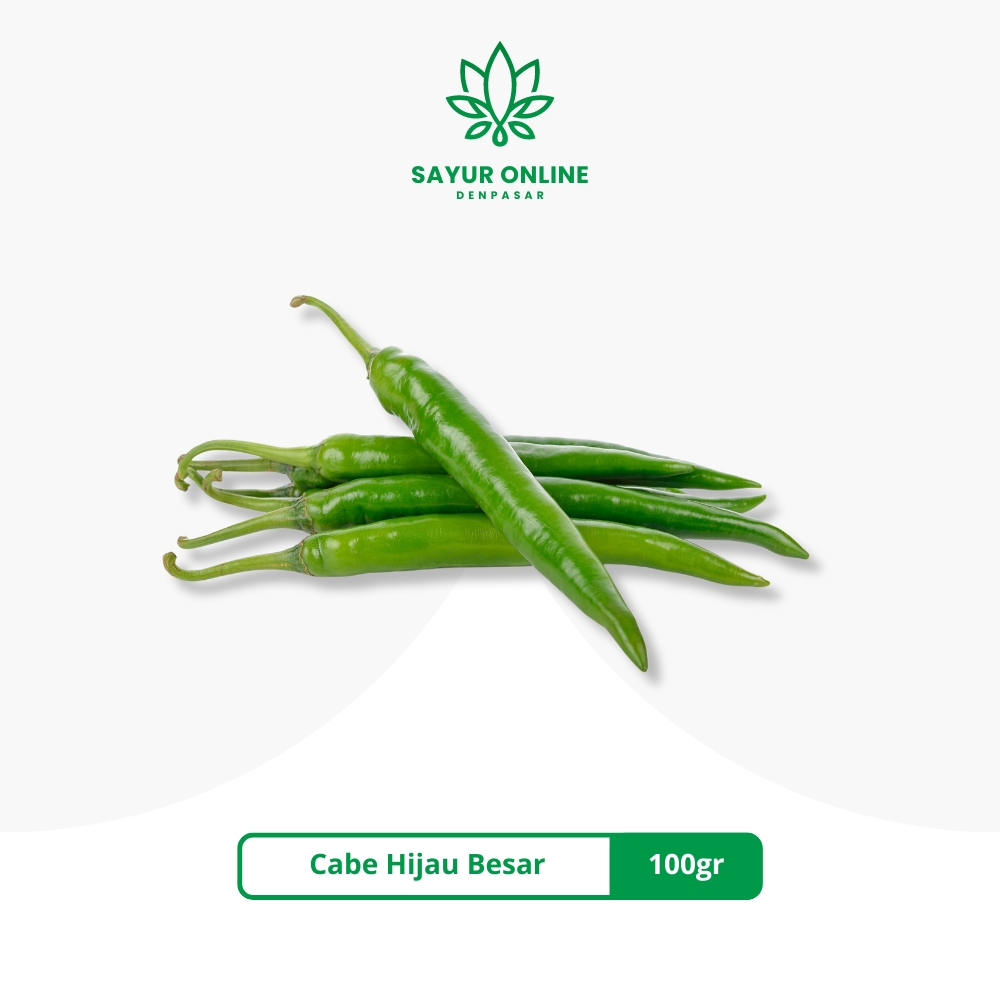 

Cabe Hijau Besar 100gr - Sayur Online Denpasar