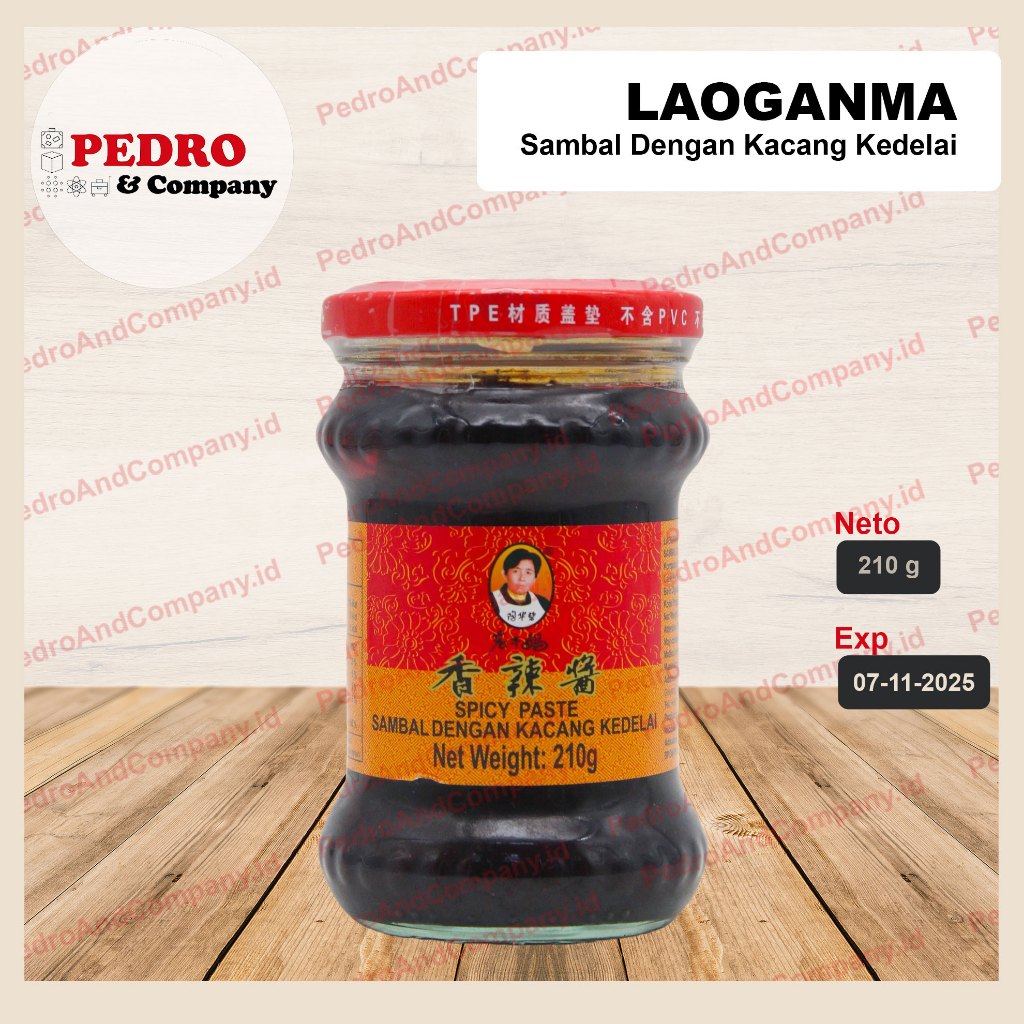 

Lao Gan Ma Spicy bean chili 210 gram - kacang kedelai cabe laoganma