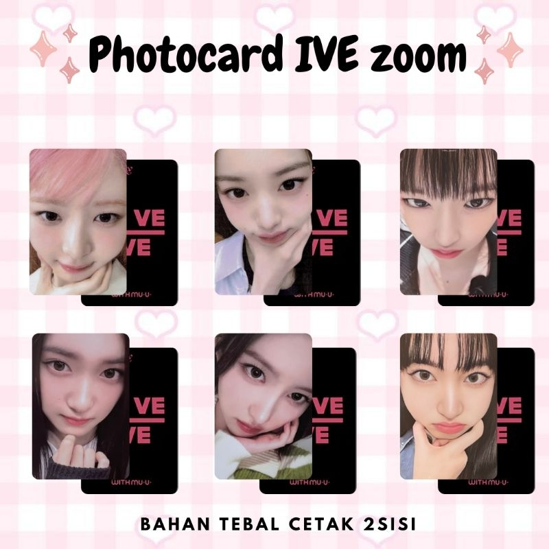 REPLIKA photocard unofficial ive zoom premium waterproof
