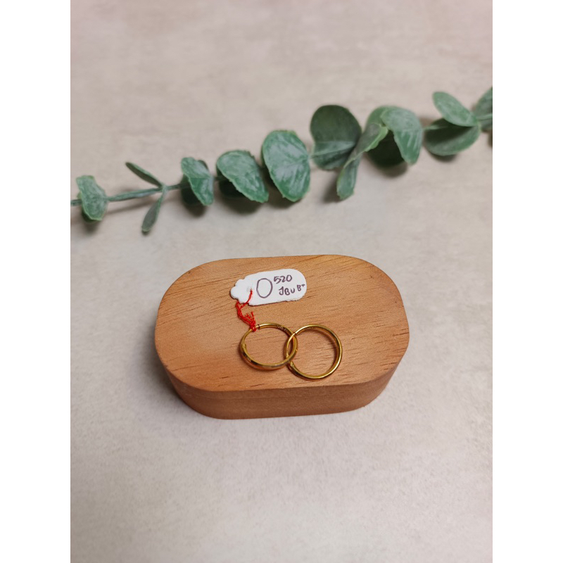 Anting ring emas polos