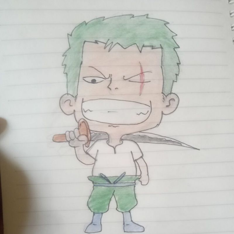 

gambar pensil zoro