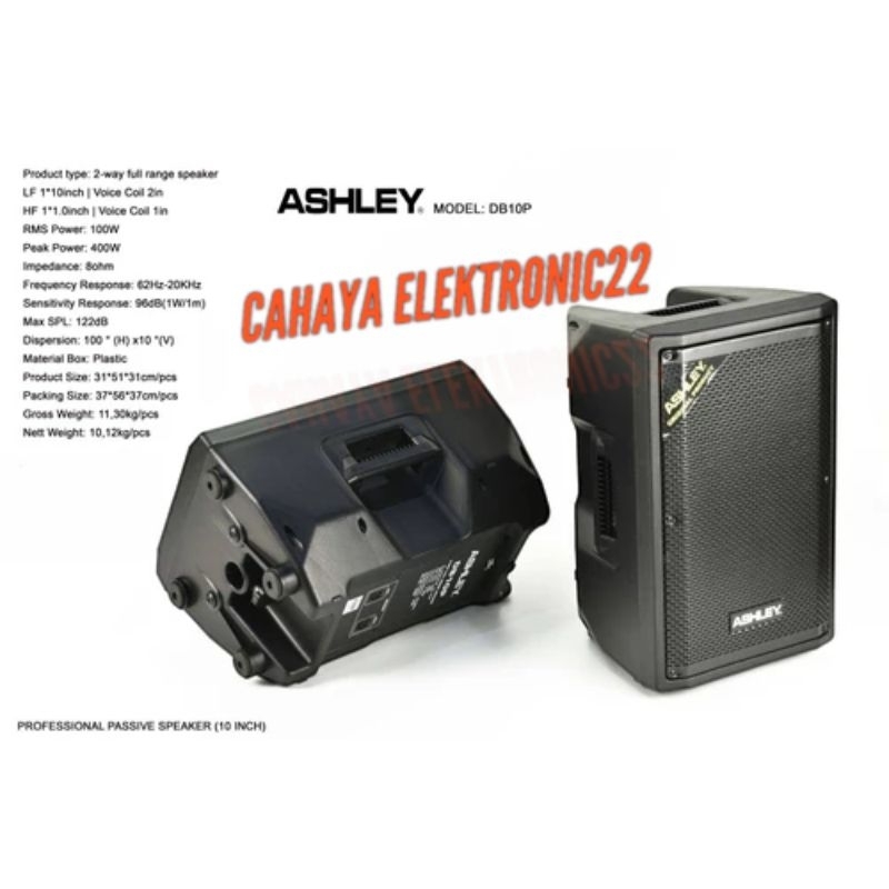 Speaker Pasif Ashley DB 10 P Original10 inch Passive Ashley DB10P
