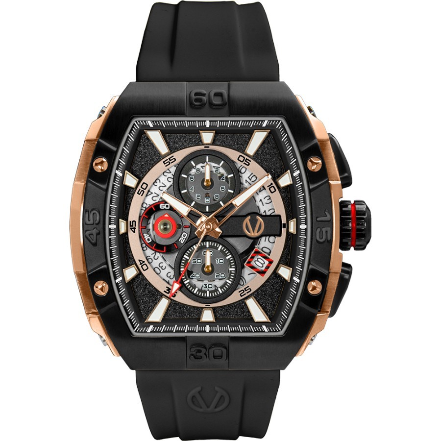 Jam Tangan Fasion Pria Christ Verra CV 53606G-38 BLK ORIGINAL