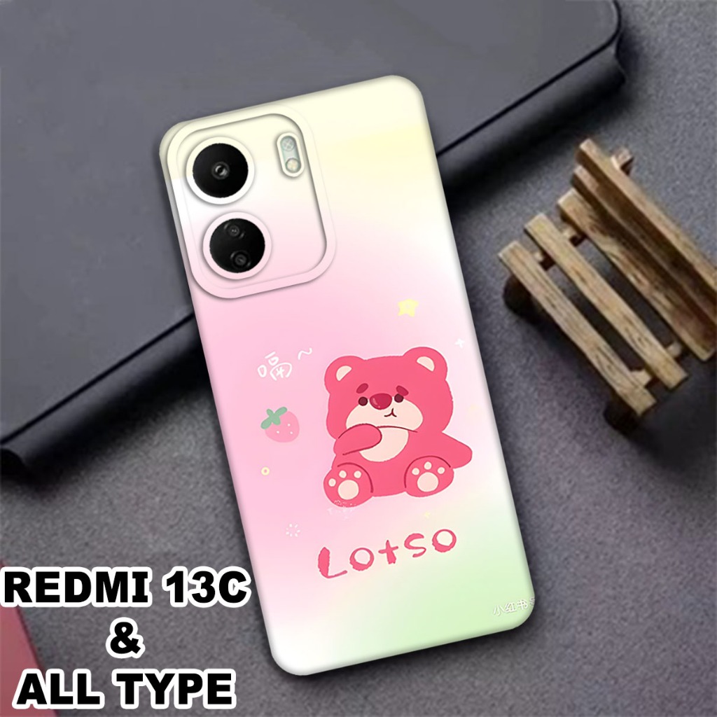 (GC20) Softcase karet Hp REDMI 13C | Case Lucu | Case REDMI 13C Silikon Tpu Pro Camera | Kesing REDM