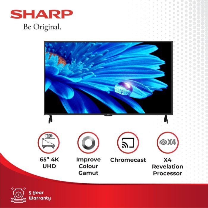 TV LED SHARP 65 INCH / 65" 4T-C65FK1X SMART GOOGLE TV 4K UHD HDR