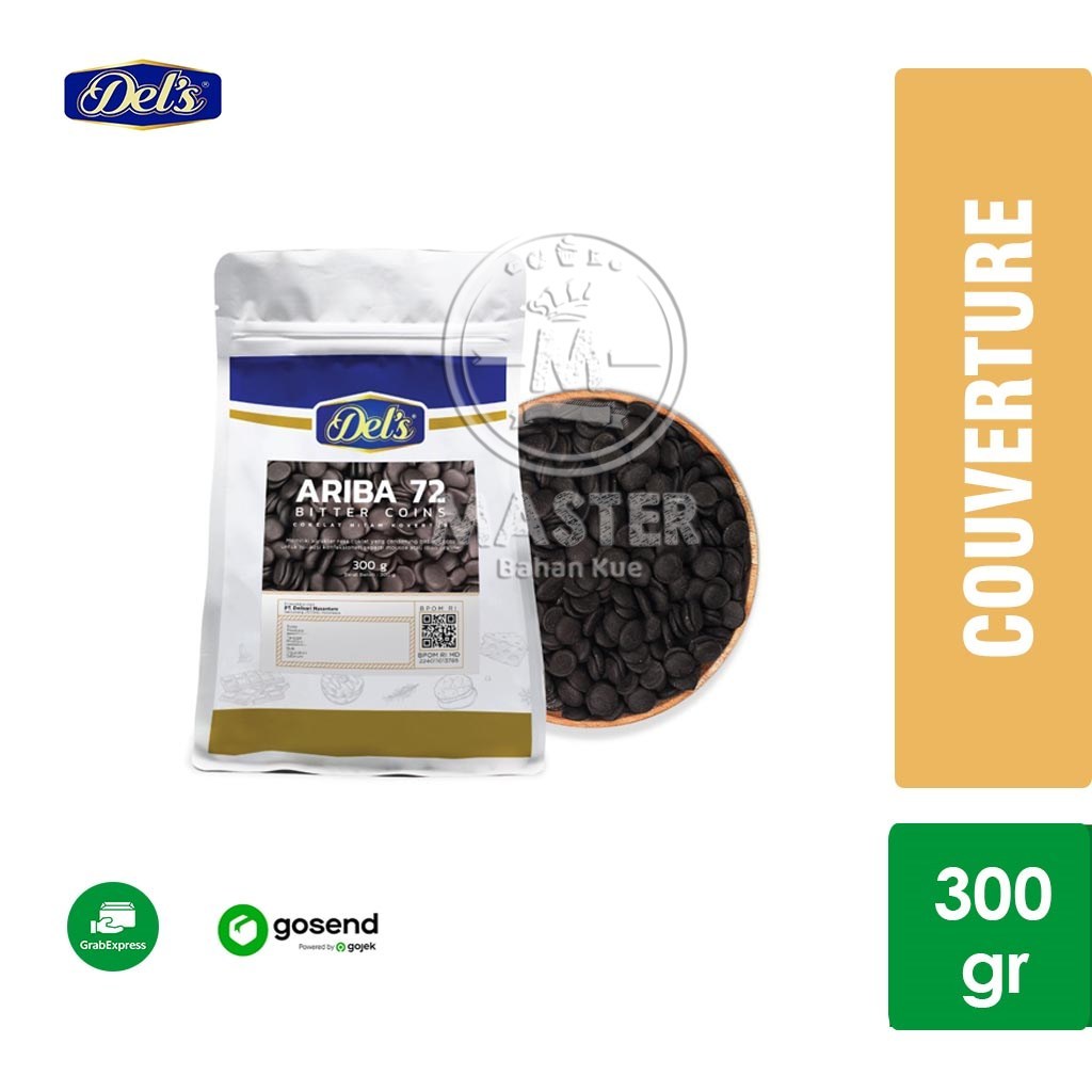 

Coklat Kovertur Koin Ariba Couverture Dark Chocolate 72% Coin 300gr [KHUSUS INSTANT]