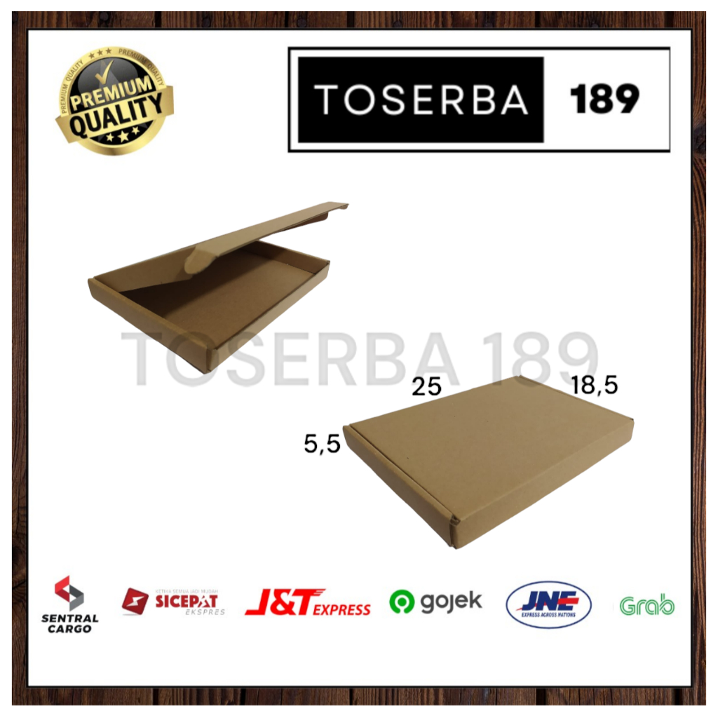 

kardus packing diecut/box pizza uk 25x18,5x5,5 cm earlock