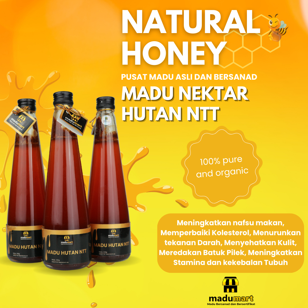 

Mmadu murni Madumart nektar bunga hutan NTT Madumart raw honey 500g original