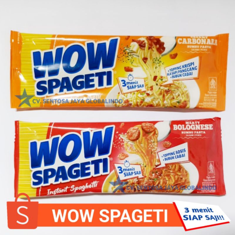 

Wow Spageti Instant Spaghetti 88Gr