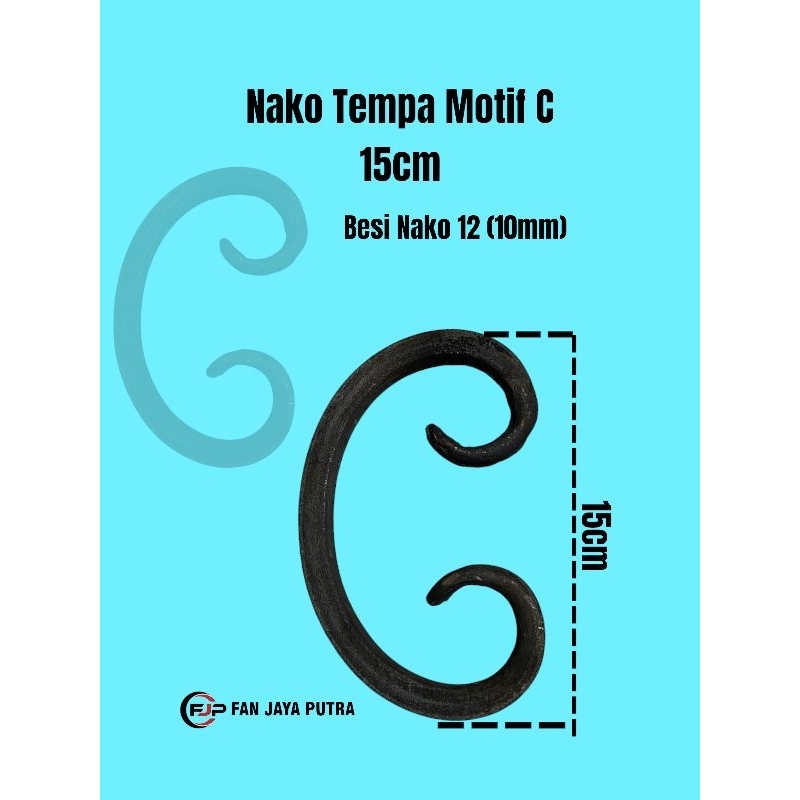 NAKO TEMPA MOTIF C 15CM NAKO 12 ( 10mm ) | NAKO VIRKAN MOTIF C 15CM NAKO 12 ( 10mm ) / ORNAMEN TEMPA