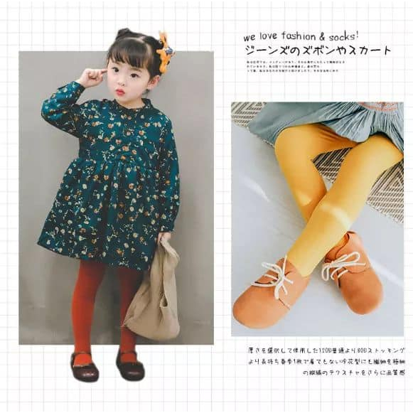 MOMMERESELLER - Stocking anak polos / Stocking anak motif