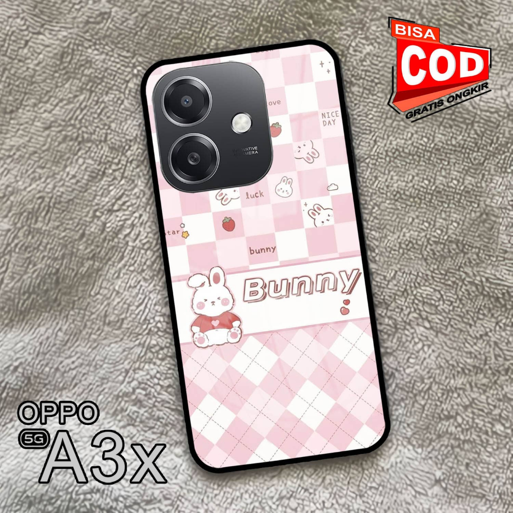 Softcase Glass Kaca | Case Kaca | Casing Kaca | OPPO A3X [S103]
