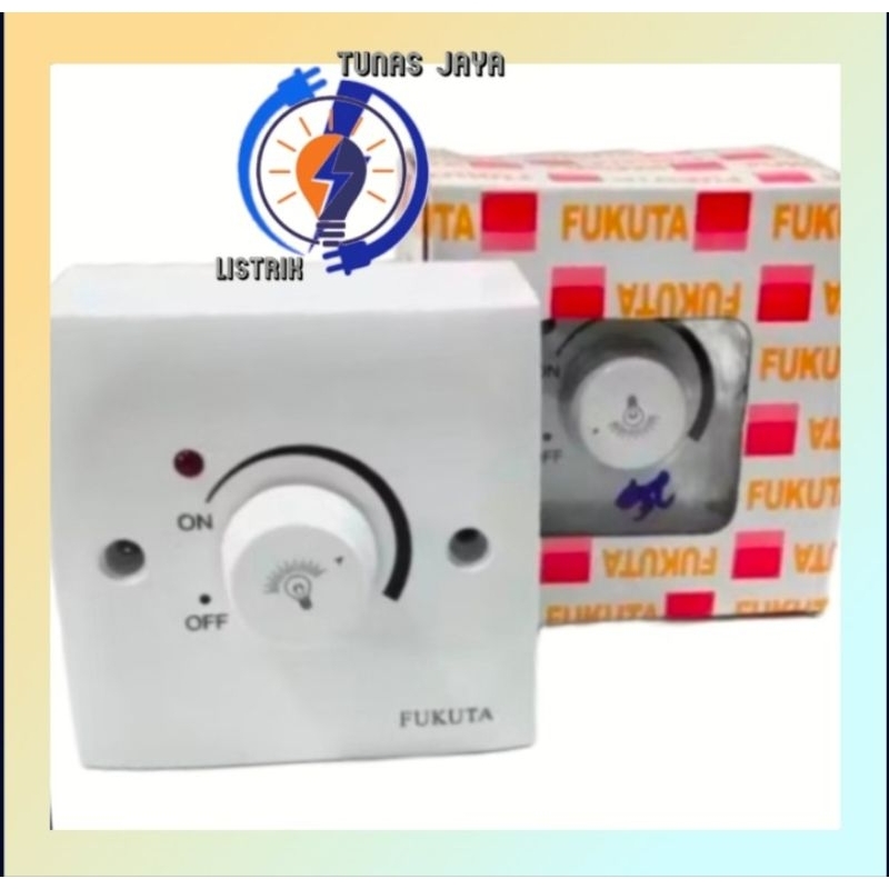 Dimmer / Lampu Dimer  Pengatur Tegangan Listrik Switch Saklar Lampu FUKUTA