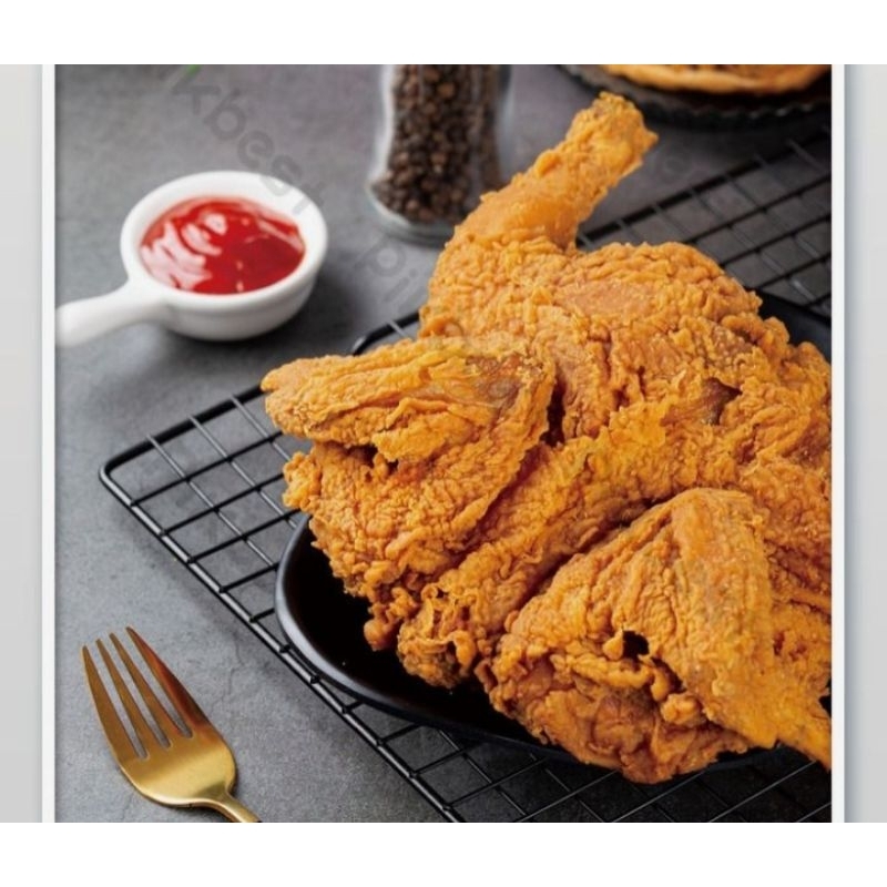 

ayam 1 ekor friedchicken fried chicken gurih crispyku free nasi