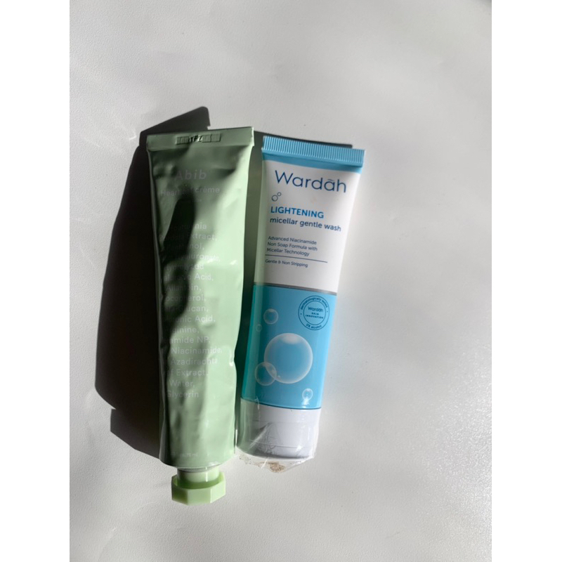 SALE 9.9 PAKET SKINCARE MURAH ABIB MOISTURIZER DAN WARDAH FACIAL WASH