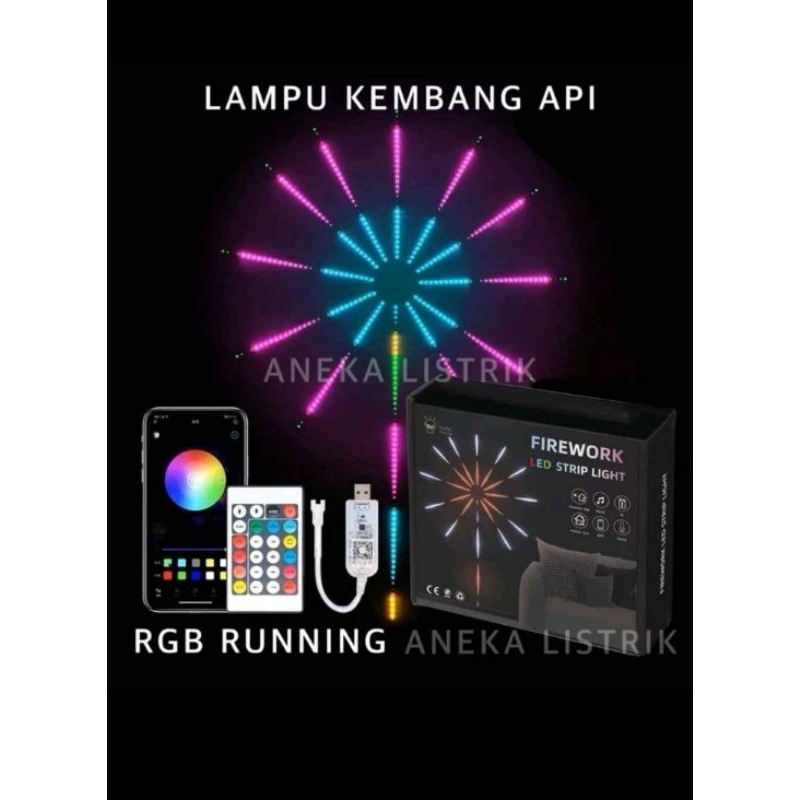 lampu strip model kembang api
