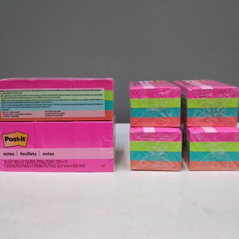 

PRODUCT TERMURAH 3M post it 653AN warna neon sticky note 35mmx48mm memo tempel