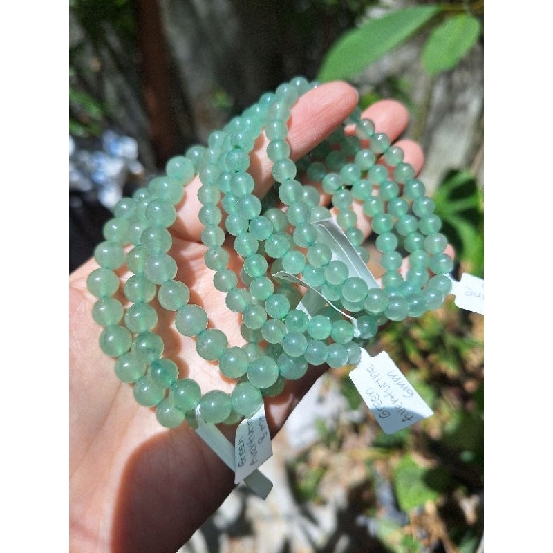 Gelang crystal green aventurine
