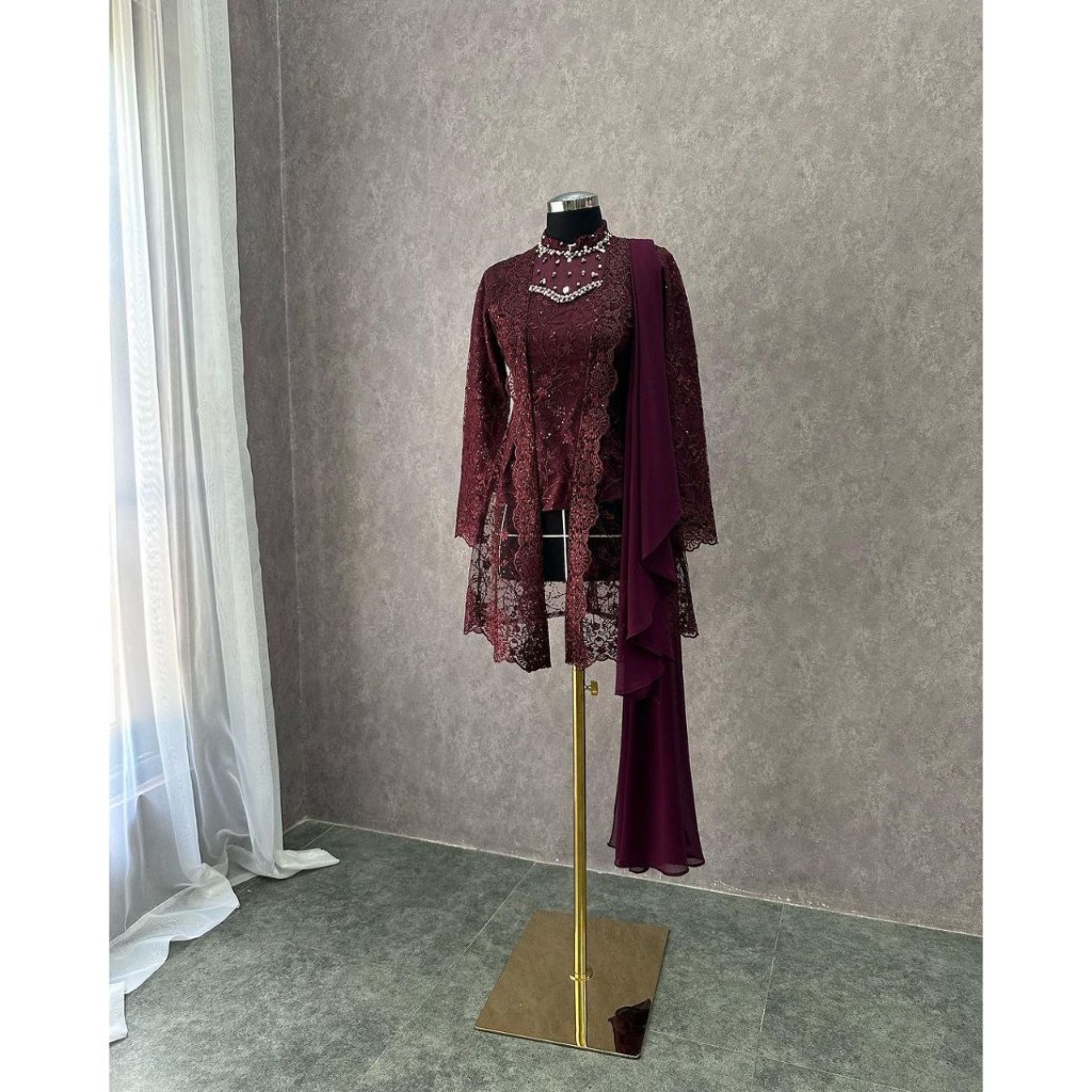 Atasan Kebaya Modern Wisuda Kinara Kutubaru Kondangan Lamaran Terbaru Bahan Premium Adem Brukat