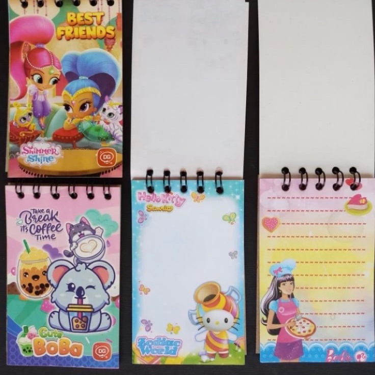 

SEGERA BELI 2pcs buku memo spiral anak 6x9cm