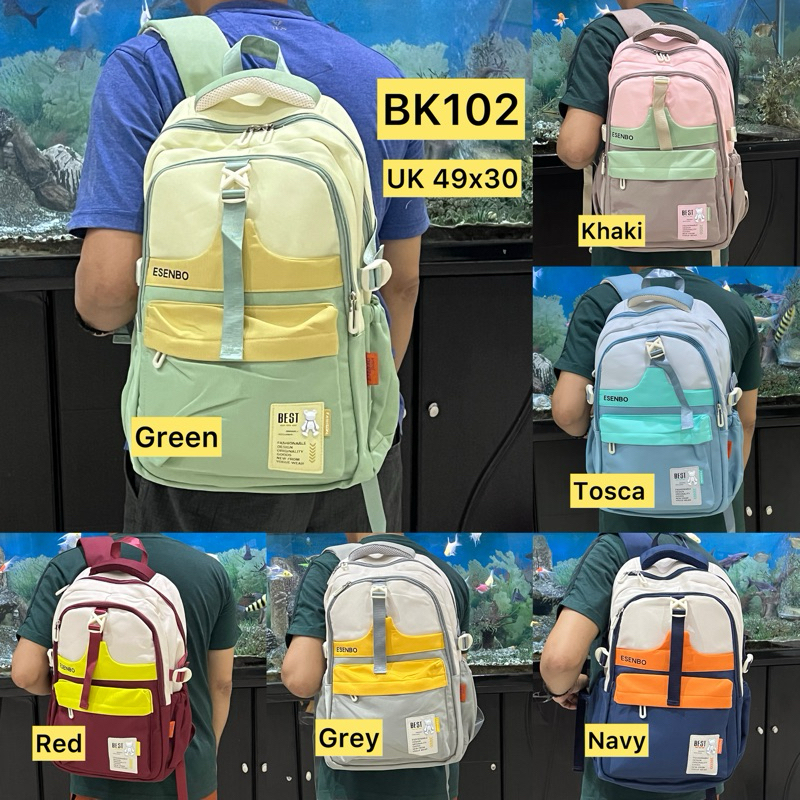 Tas Sekolah SMP SMA Unisex / Ransel Premium Esenbo Ori / Back pack