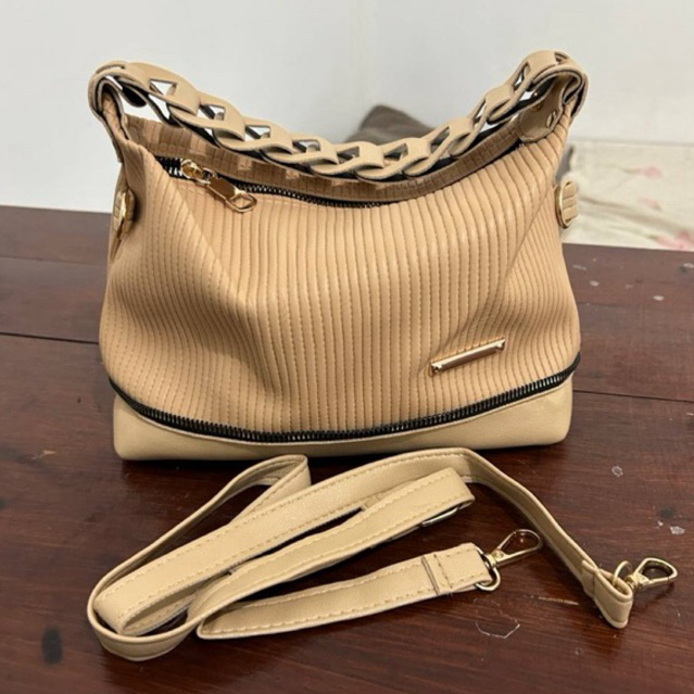 tas selempang wanita remaja motif tali kepang