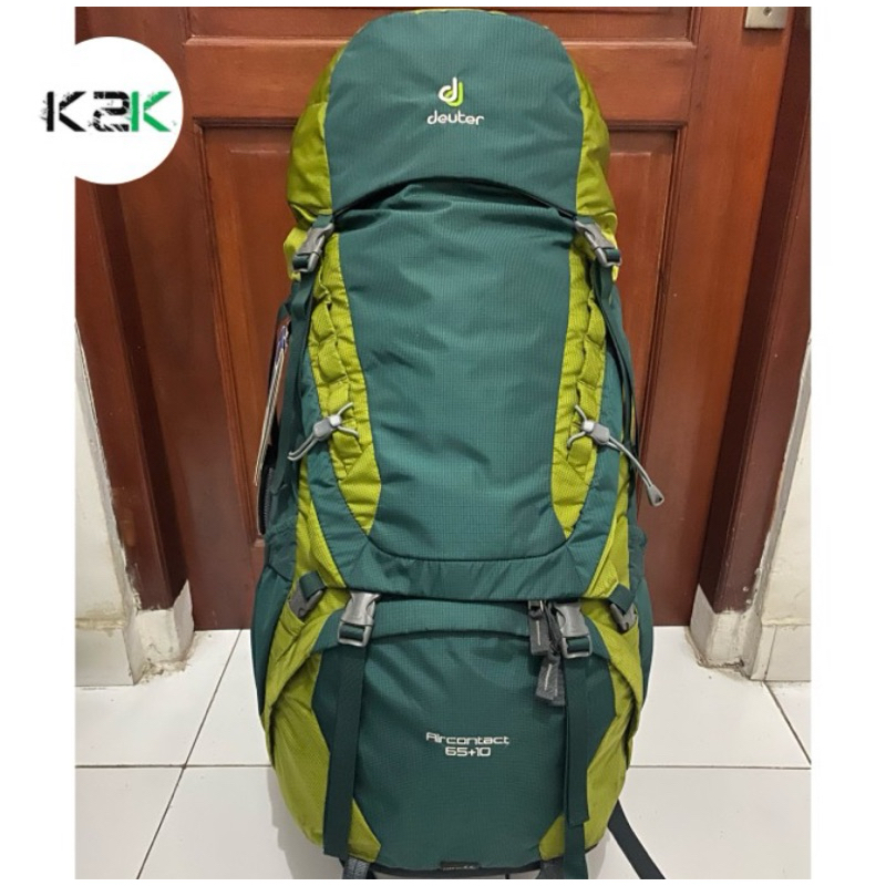 tas ransel keril deuter aircontact 65 + 10 logo lama