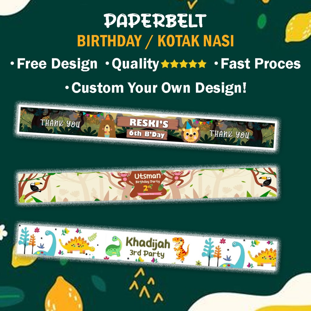 COD TERMURAH PAPPERBELT PAPPER BELT BENTO BOX Paperbelt Box Bento Ulang Tahun Ulangtahun Paper belt