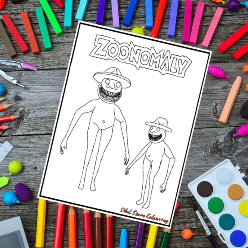 

Kertas Mewarnai Gambar Anak Tema Zoonomaly V1 / Kertas Gambar (10 Lembar)
