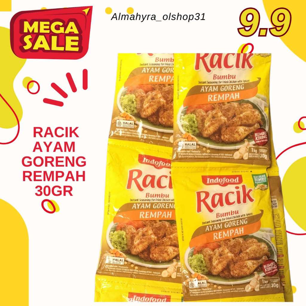 

RACIK AYAM GORENG REMPAH 30gr BUMBU MASAK INSTAN INDOFOOD