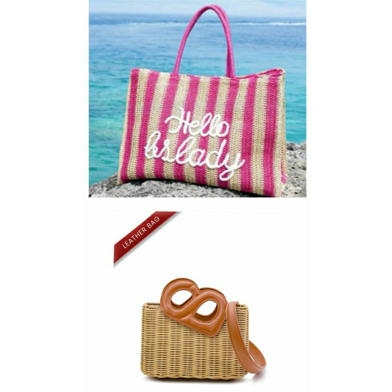 Nina Rattan Bag Free BS Laddy Tote Bag Buttonscarves