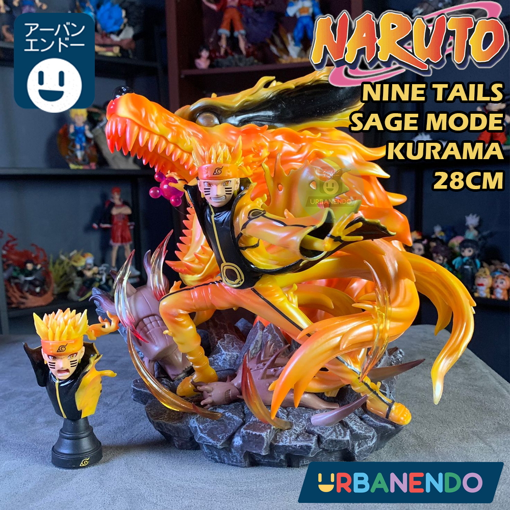 Action Figure Naruto Nine Tails Sage Mode 28cm BIG SIZE Pajangan Naruto Baryon Sage